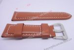 Aftermarket Panerai Replica Watch Straps - Smooth Brown Leather 24mm